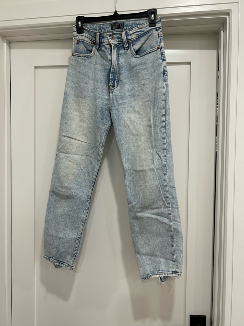 Abercrombie & Fitch Light Wash Straight Leg Jeans